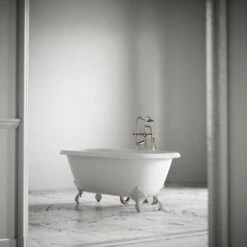 Connaught Matte White Roll Top Cast Iron Bath 1675mm 10 Connaught Matte White Roll Top Cast Iron Bath 1675mm -LUSSO STONE Sales connaught matte white roll top cast iron bath 1675mm p3819 20842 zoom
