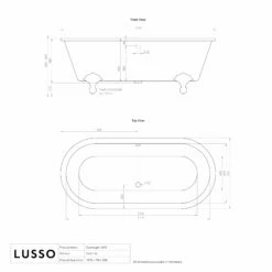 Connaught Matte White Roll Top Cast Iron Bath 1675mm 11 Connaught Matte White Roll Top Cast Iron Bath 1675mm -LUSSO STONE Sales connaught matte white roll top cast iron bath 1675mm p3819 34885 zoom