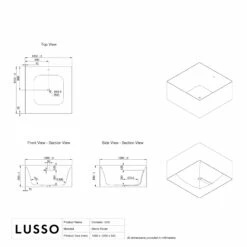 Consero Freestanding Square Stone Bath 1200mm 11 Consero Freestanding Square Stone Bath 1200mm -LUSSO STONE Sales consero freestanding square stone bath 1200mm p1684 40608 zoom