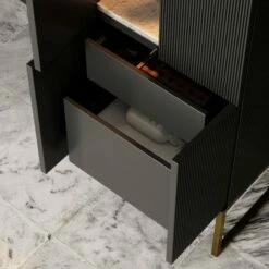 Couture Beauty Storage Cabinet Matte Black 500mm -LUSSO STONE Sales couture beauty storage cabinet matte black 500mm p4717 27564 zoom