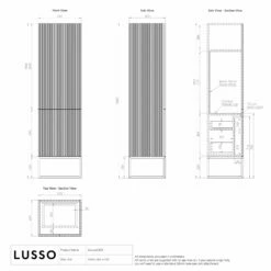 Couture Beauty Storage Cabinet Matte Black 500mm -LUSSO STONE Sales couture beauty storage cabinet matte black 500mm p4717 35994 zoom