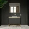 Couture Floorstanding Fluted Vanity Unit (Matte Black 1000mm) -LUSSO STONE Sales couture floorstanding fluted vanity unit matte black 1000mm p4702 26448 zoom