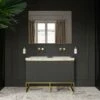 Couture Floorstanding Fluted Vanity Unit (Matte Black 1200mm)