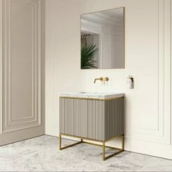 Couture Floorstanding Vanity Unit (Matte Velvet Beige 800mm) 12 Couture Floorstanding Vanity Unit (Matte Velvet Beige 800mm) -LUSSO STONE Sales couture floorstanding vanity unit matte velvet beige 800mm p4721 26354 zoom