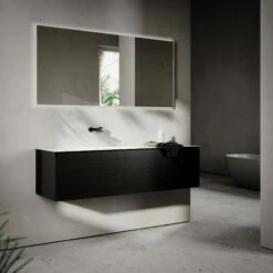 Cubik Black Wood Grain Vanity Unit 1500mm 12 Cubik Black Wood Grain Vanity Unit 1500mm -LUSSO STONE Sales cubik black wood grain vanity unit 1500mm p6600 42993 zoom