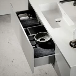 Cubik Pale Grey Wood Grain Vanity Unit 1500mm -LUSSO STONE Sales cubik pale grey wood grain vanity unit 1500mm p6604 42984 zoom