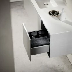 Cubik Pale Grey Wood Grain Vanity Unit 1500mm -LUSSO STONE Sales cubik pale grey wood grain vanity unit 1500mm p6604 42988 zoom