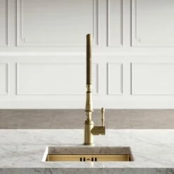Deco Claridge Brushed Gold Traditional Pull Out Kitchen Mixer Tap 11 Deco Claridge Brushed Gold Traditional Pull Out Kitchen Mixer Tap -LUSSO STONE Sales deco claridge brushed gold traditional pull out kitchen mixer tap p4389 24673 zoom