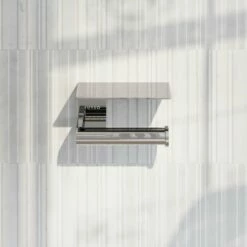 Deka Chrome Toilet Roll Holder With Shelf -LUSSO STONE Sales deka chrome toilet roll holder with shelf p6454 39148 zoom