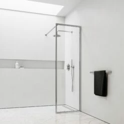 Designo Chrome Shower Screen (All Sizes)