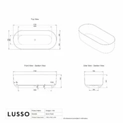 Designo Freestanding Stone Bath 1780mm -LUSSO STONE Sales designo freestanding stone bath 1780mm p2339 41759 zoom