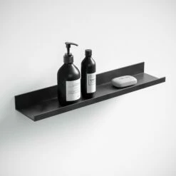 Designo Matte Black Floating Bathroom Shelf 600mm -LUSSO STONE Sales designo matte black floating bathroom shelf 600mm p1588 9422 zoom