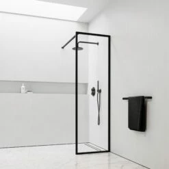Designo Matte Black Shower Screen (All Sizes)