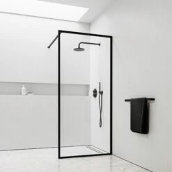Designo Matte Black Shower Screen (All Sizes) -LUSSO STONE Sales designo matte black shower screen all sizes p6857 41500 zoom