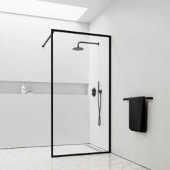 Designo Matte Black Shower Screen (All Sizes) -LUSSO STONE Sales designo matte black shower screen all sizes p6857 41502 zoom