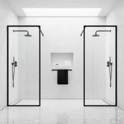 Designo Matte Black Shower Screen (All Sizes) -LUSSO STONE Sales designo matte black shower screen all sizes p6857 41508 zoom