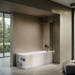 Doccia Matte Black Frameless Folding Bath Shower Screen 900mm 8 Doccia Matte Black Frameless Folding Bath Shower Screen 900mm -LUSSO STONE Sales doccia matte black frameless folding bath shower screen 900mm p6898 45478 zoom