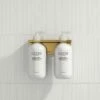 Double Soap Dispenser Wall Bracket Brushed Gold -LUSSO STONE Sales double soap dispenser wall bracket brushed gold p4009 25951 zoom