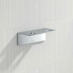 Double Soap Dispenser Wall Bracket Chrome -LUSSO STONE Sales double soap dispenser wall bracket chrome p4007 25961 zoom