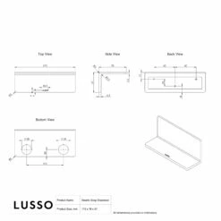 Double Soap Dispenser Wall Bracket Chrome -LUSSO STONE Sales double soap dispenser wall bracket chrome p4007 44290 zoom
