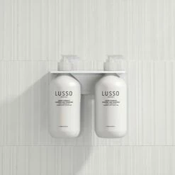 Double Soap Dispenser Wall Bracket Matte White