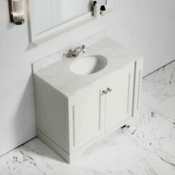 Eaton Carrara Marble Floorstanding Vanity Unit (Matte Cream) 1000mm 11 Eaton Carrara Marble Floorstanding Vanity Unit (Matte Cream) 1000mm -LUSSO STONE Sales eaton carrara marble floorstanding vanity unit matte cream 1000mm p3769 18768 zoom