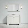 Eaton Carrara Marble Floorstanding Vanity Unit (Matte Cream) 1200mm