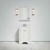 Eaton Carrara Marble Floorstanding Vanity Unit (Matte Cream) 600mm -LUSSO STONE Sales eaton carrara marble floorstanding vanity unit matte cream 600mm p3766 18578 zoom