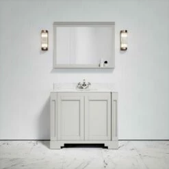 Eaton Carrara Marble Floorstanding Vanity Unit (Matte Stone) 1000mm -LUSSO STONE Sales eaton carrara marble floorstanding vanity unit matte stone 1000mm p3773 18775 zoom