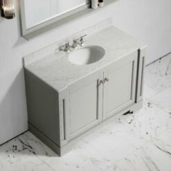 Eaton Carrara Marble Floorstanding Vanity Unit (Matte Stone) 1200mm -LUSSO STONE Sales eaton carrara marble floorstanding vanity unit matte stone 1200mm p3775 18788 zoom