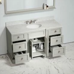 Eaton Carrara Marble Floorstanding Vanity Unit (Matte Stone) 1400mm 9 Eaton Carrara Marble Floorstanding Vanity Unit (Matte Stone) 1400mm -LUSSO STONE Sales eaton carrara marble floorstanding vanity unit matte stone 1400mm p3776 24656 zoom