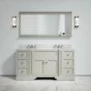 Eaton Carrara Marble Floorstanding Vanity Unit (Matte Stone) 1600mm
