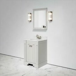 Eaton Carrara Marble Floorstanding Vanity Unit (Matte Stone) 600mm -LUSSO STONE Sales eaton carrara marble floorstanding vanity unit matte stone 600mm p3768 18593 zoom