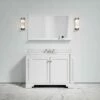 Eaton Carrara Marble Floorstanding Vanity Unit (Matte White) 1200mm
