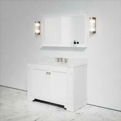 Eaton Carrara Marble Floorstanding Vanity Unit (Matte White) 1200mm -LUSSO STONE Sales eaton carrara marble floorstanding vanity unit matte white 1200mm p3762 18779 zoom