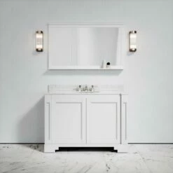 Eaton Carrara Marble Floorstanding Vanity Unit (Matte White) 1200mm -LUSSO STONE Sales eaton carrara marble floorstanding vanity unit matte white 1200mm p3762 18780 zoom