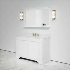 Eaton Carrara Marble Floorstanding Vanity Unit (Matte White) 1200mm -LUSSO STONE Sales eaton carrara marble floorstanding vanity unit matte white 1200mm p3762 18781 zoom