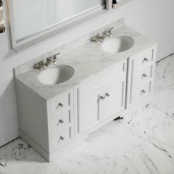 Eaton Carrara Marble Floorstanding Vanity Unit (Matte White) 1600mm 10 Eaton Carrara Marble Floorstanding Vanity Unit (Matte White) 1600mm -LUSSO STONE Sales eaton carrara marble floorstanding vanity unit matte white 1600mm p3761 22685 zoom