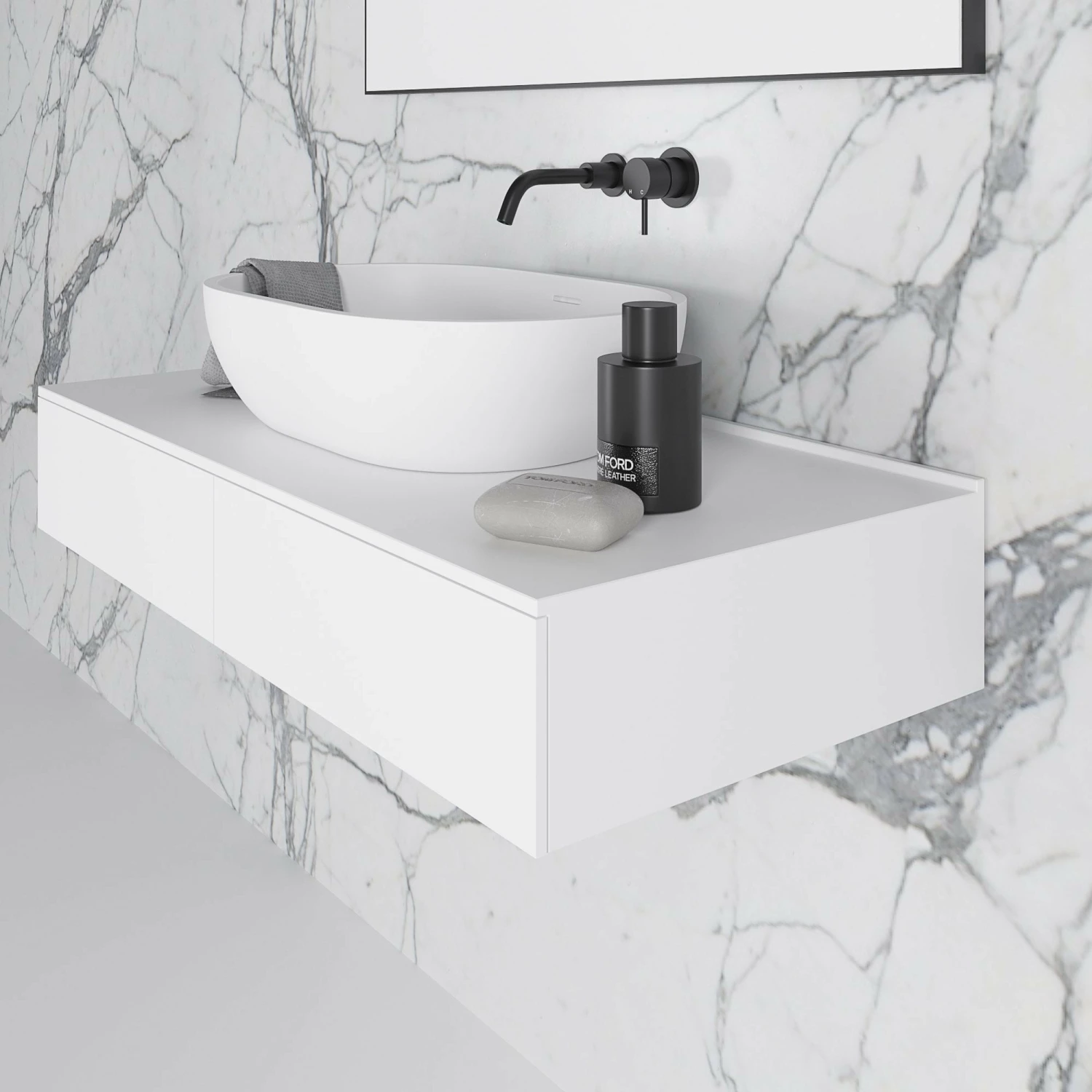 Edge Wall Hung Vanity Drawer Unit 1000mm 8 Edge Wall Hung Vanity Drawer Unit 1000mm - Image 6