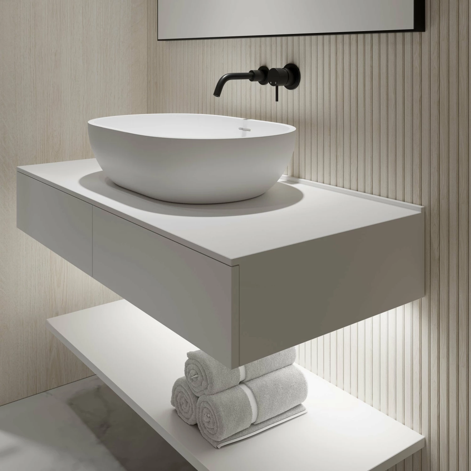 Edge Wall Hung Vanity Drawer Unit 1000mm 5 Edge Wall Hung Vanity Drawer Unit 1000mm - Image 3