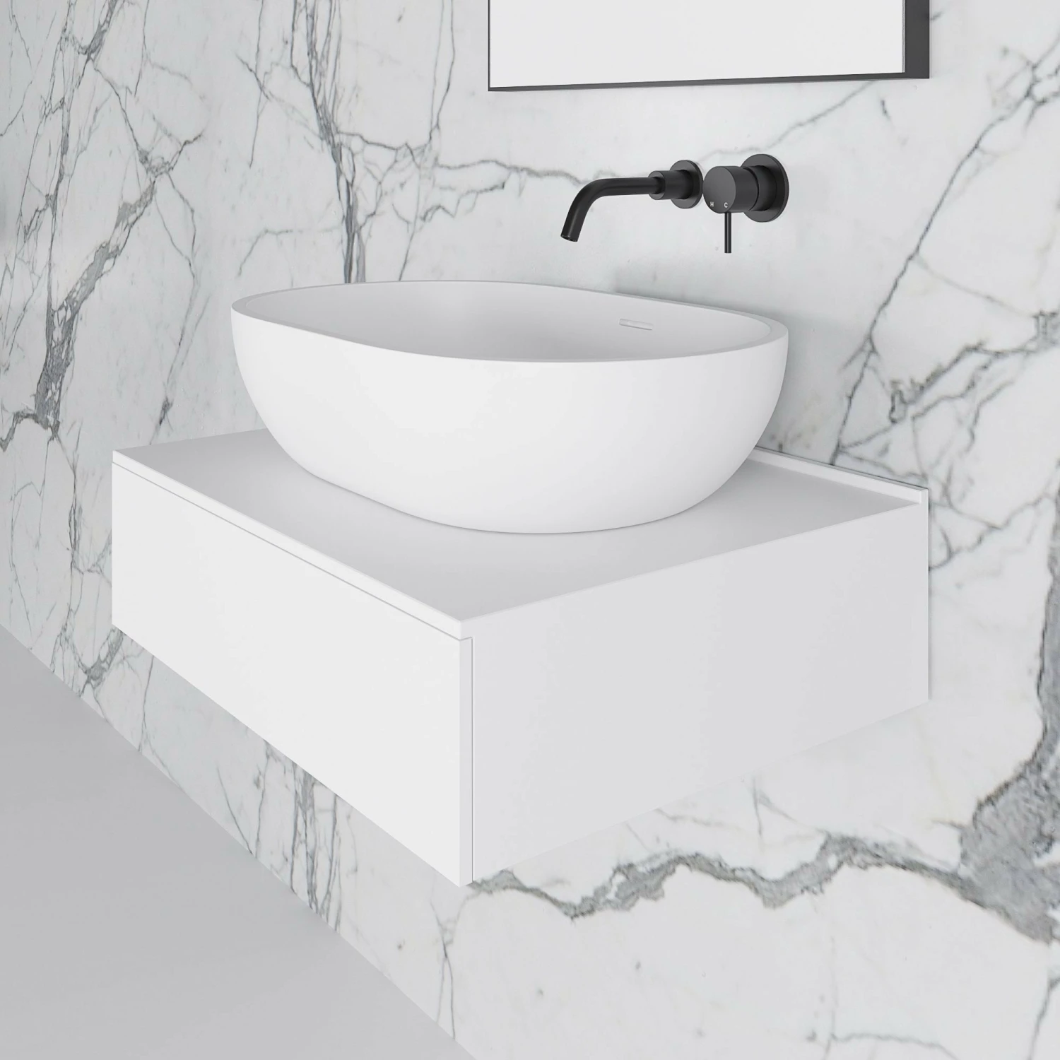 Edge Wall Hung Vanity Drawer Unit 600mm 8 Edge Wall Hung Vanity Drawer Unit 600mm - Image 6