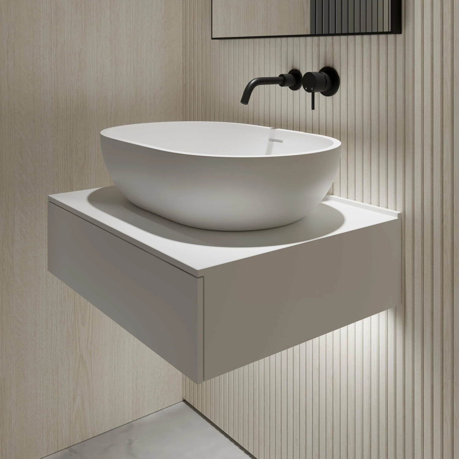 Edge Wall Hung Vanity Drawer Unit 600mm 5 Edge Wall Hung Vanity Drawer Unit 600mm - Image 3