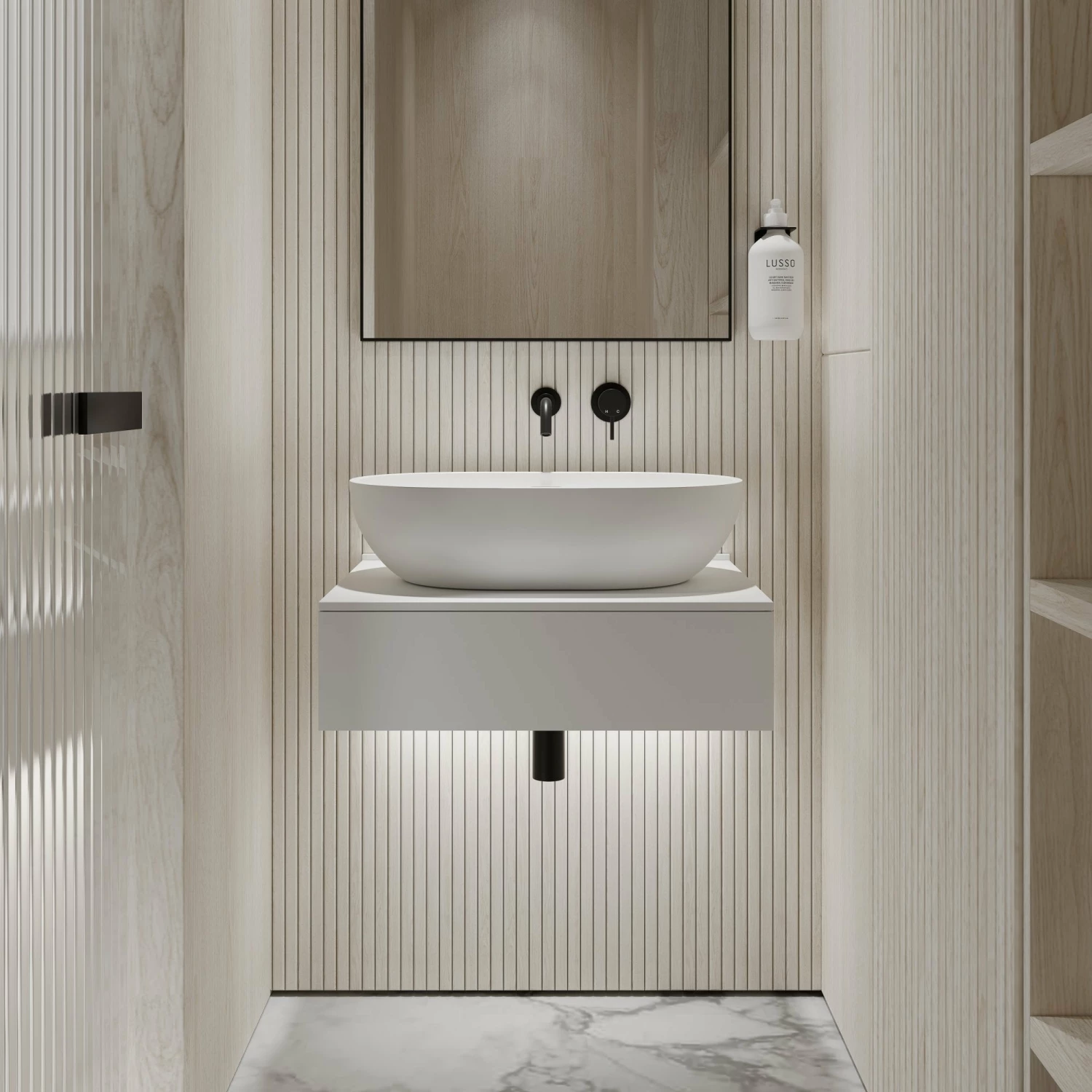 Edge Wall Hung Vanity Drawer Unit 600mm 6 Edge Wall Hung Vanity Drawer Unit 600mm - Image 4