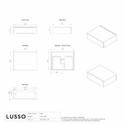 Edge Wall Hung Vanity Drawer Unit 600mm 17 Edge Wall Hung Vanity Drawer Unit 600mm -LUSSO STONE Sales edge wall hung vanity drawer unit 600mm p1042 36053 zoom