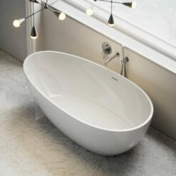 Egg Shell Freestanding Stone Bath 1600mm -LUSSO STONE Sales egg shell freestanding stone bath 1600mm p507 17446 zoom