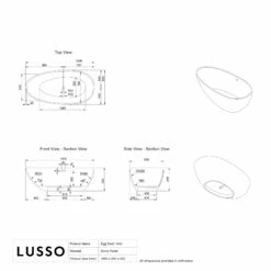 Egg Shell Freestanding Stone Bath 1600mm -LUSSO STONE Sales egg shell freestanding stone bath 1600mm p507 41669 zoom