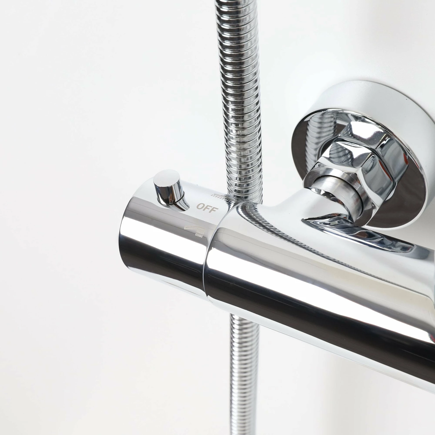 Elegance Chrome Exposed Thermostatic Bar Shower With Riser 6 Elegance Chrome Exposed Thermostatic Bar Shower With Riser - Image 4