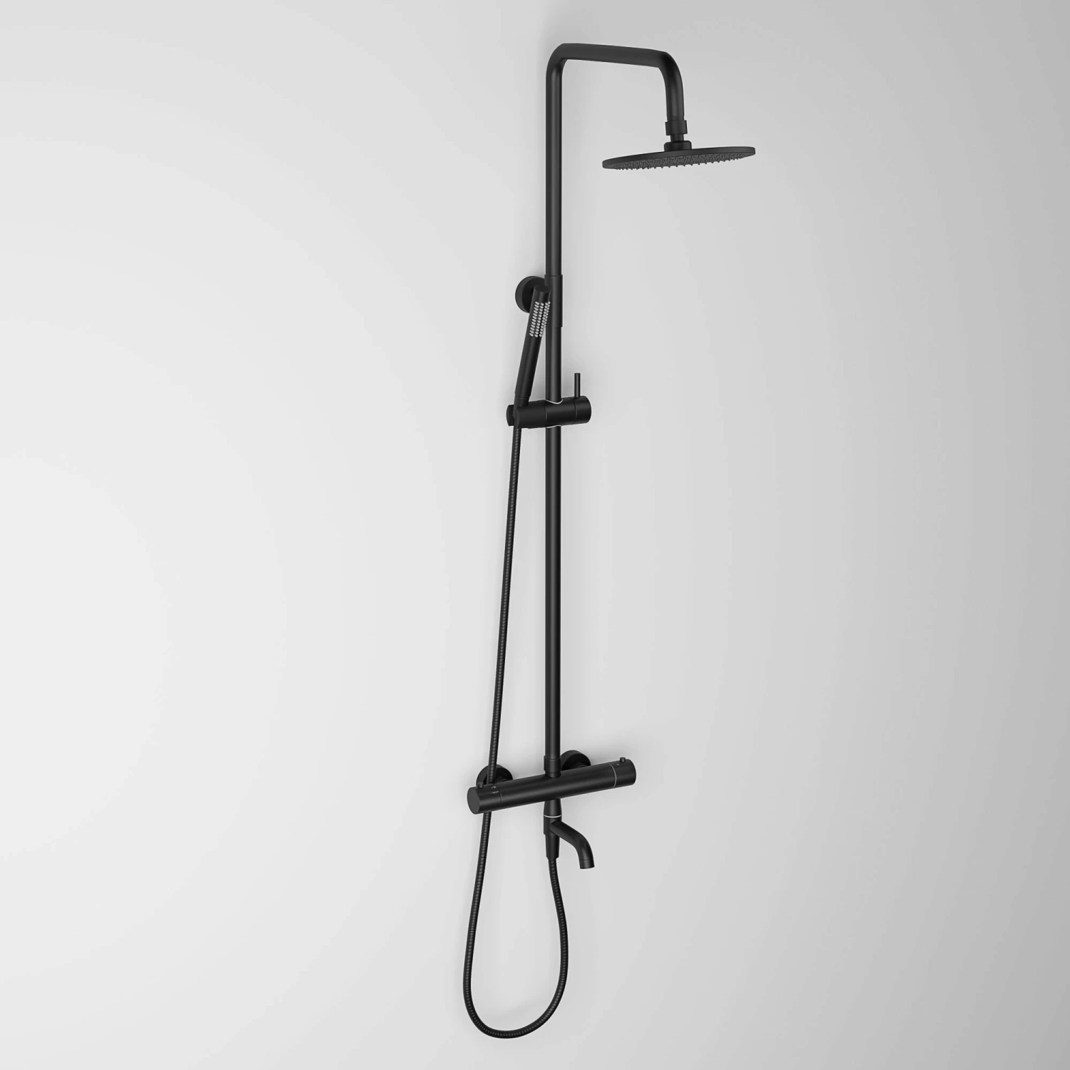 Elegance Matte Black Exposed Thermostatic 3 Way Shower 4 Elegance Matte Black Exposed Thermostatic 3 Way Shower - Image 2