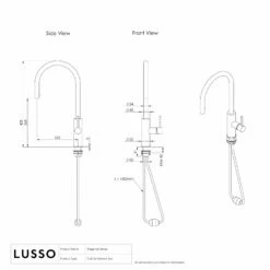 Elegance Pull Out Kitchen Mixer Tap Brushed Gold -LUSSO STONE Sales elegance pull out kitchen mixer tap brushed gold p1891 35602 zoom