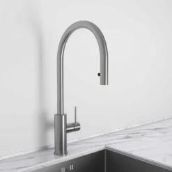 Elegance Pull Out Kitchen Mixer Tap Brushed Stainless